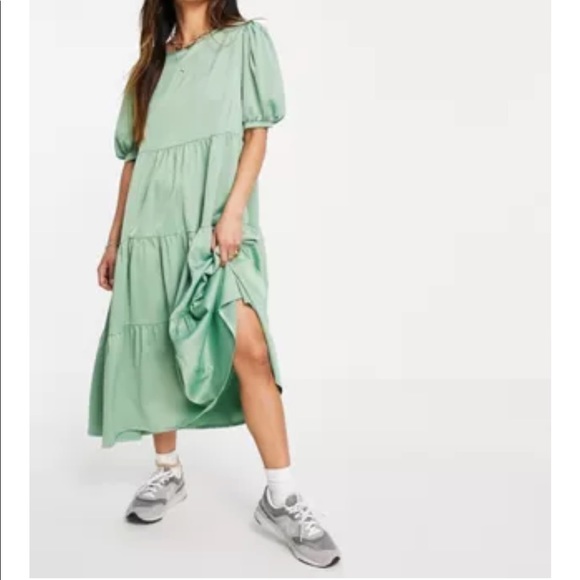 ASOS Dresses & Skirts - Heartbreak Mint Tiered Dress US10